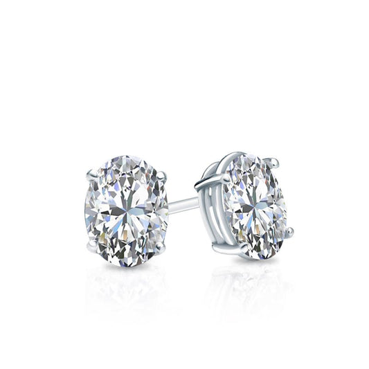 Lab Grown Diamond Stud Earrings Oval 0.50 ct. tw. (F-G, VS)