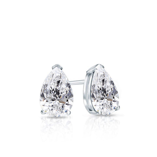 Lab Grown Diamond Stud Earrings Pear 8.00 ct. tw. (F-G, VS)
