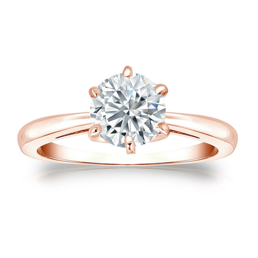 SCARLETT Solitaire Six Prong Lab Grown Diamond Engagement Ring