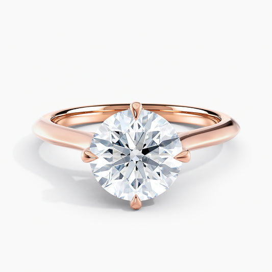 LISSOM East-west Knife Edge Solitaire Engagement Ring