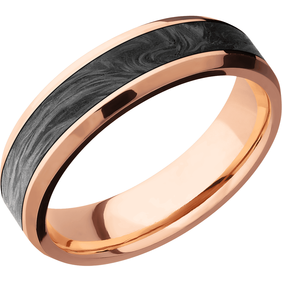 14K Rose Gold + Polish , Polish Finish