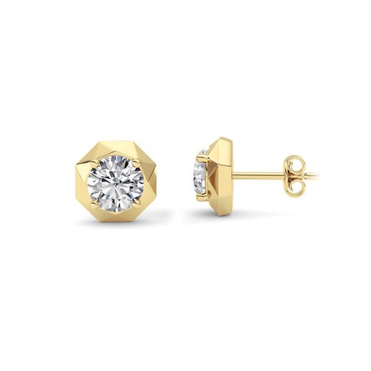2CTW Round Lab-Grown Diamond Earring