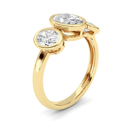 2CTW Oval Lab-Grown Diamond Ring