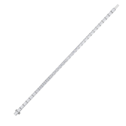 10CTW Emerald Lab-Grown Diamond Bracelet 40 Stones