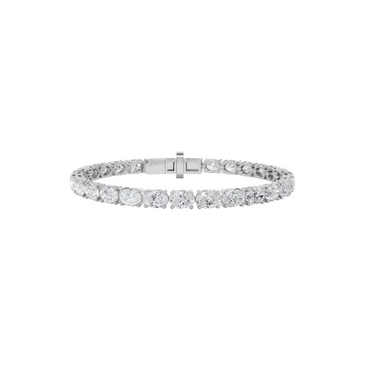 12CTW Oval Lab-Grown Diamond Bracelet 29 Stones