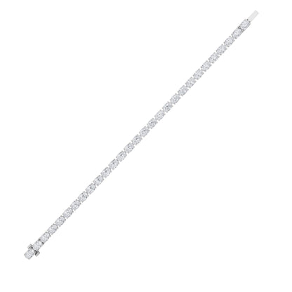 12CTW Oval Lab-Grown Diamond Bracelet 29 Stones