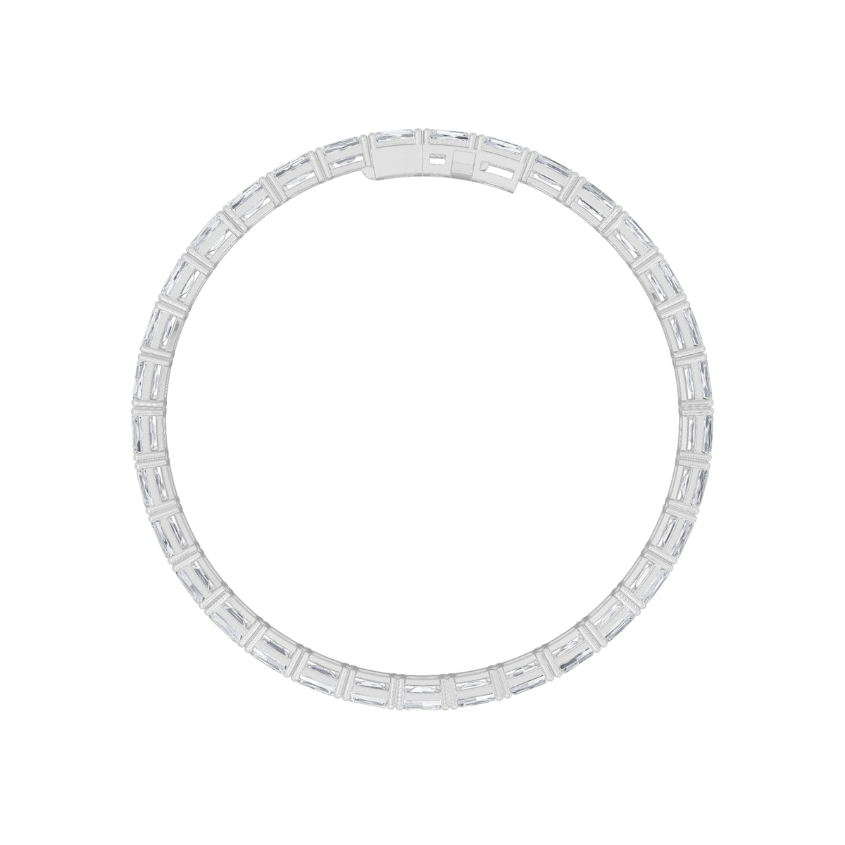 15CTW Radiant Lab-Grown Diamond Bracelet 30 Stones