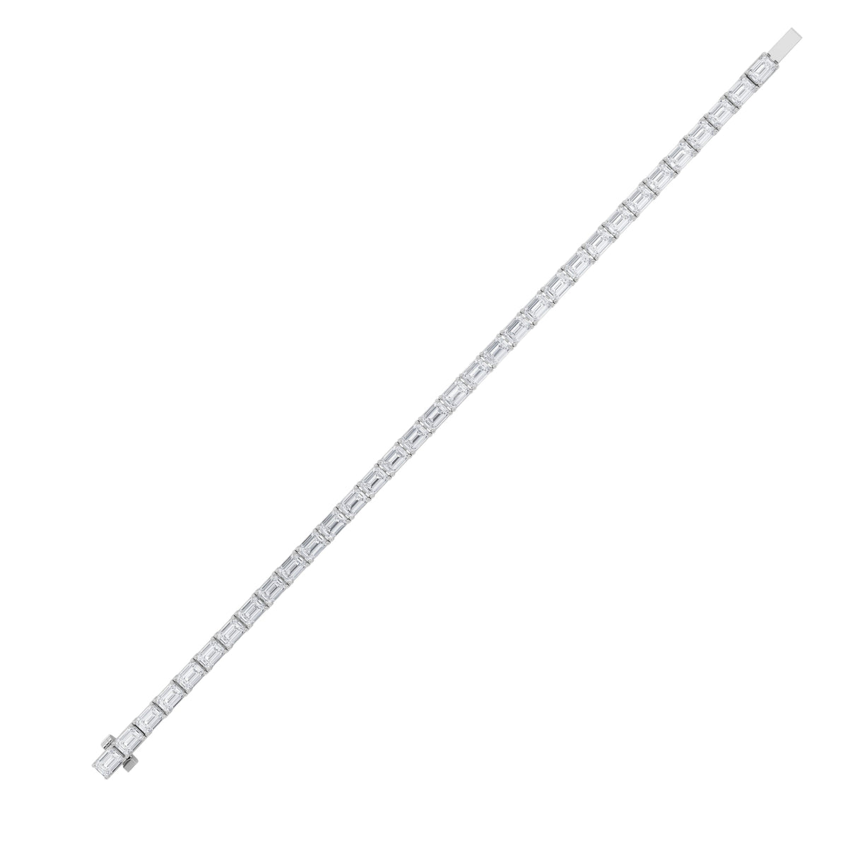 15CTW Radiant Lab-Grown Diamond Bracelet 30 Stones