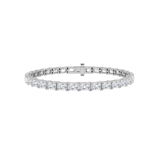 5CTW Radiant Lab-Grown Diamond Bracelet 47 Stones