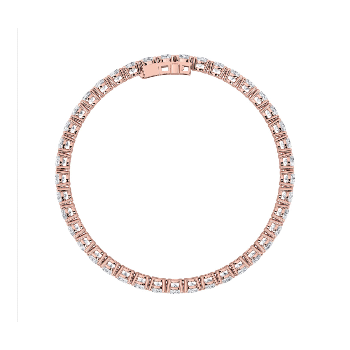 11CTW Round Lab-Grown Diamond Prong Classic Tennis Bracelet 43 Stones