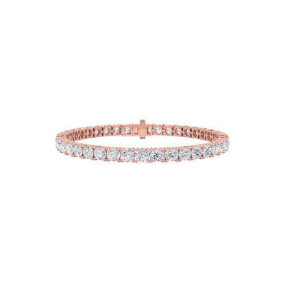 14CTW Round Lab-Grown Diamond Prong Classic Tennis Bracelet 35 Stones