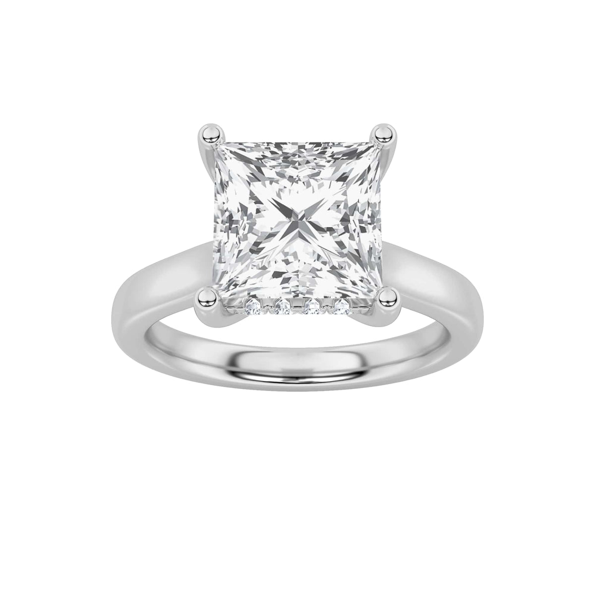 2CTW Princess Lab-Grown Diamond Prong Ring 13 Stones