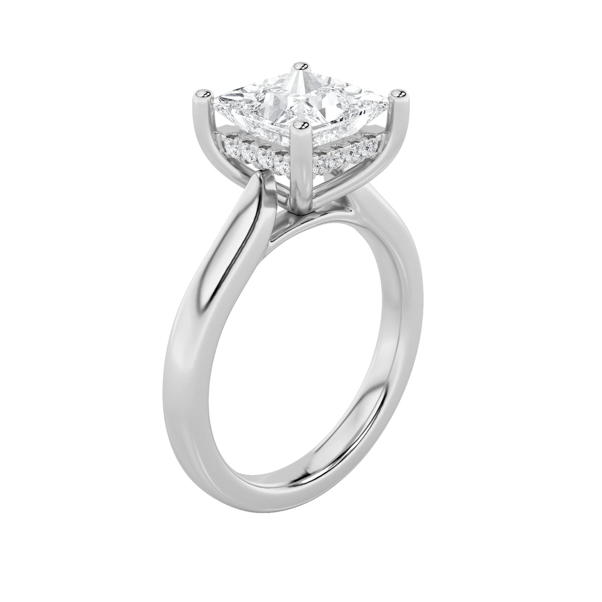 2CTW Princess Lab-Grown Diamond Prong Ring 13 Stones