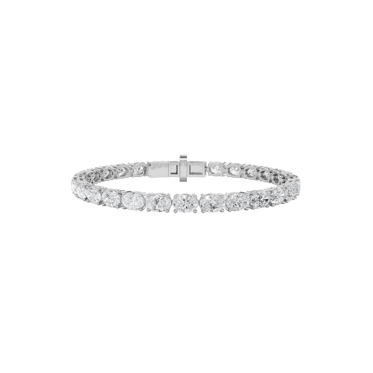7CTW Oval Lab-Grown Diamond Bracelet