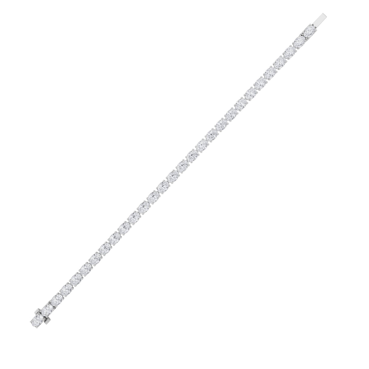 7CTW Oval Lab-Grown Diamond Bracelet