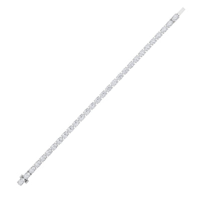 7CTW Oval Lab-Grown Diamond Bracelet