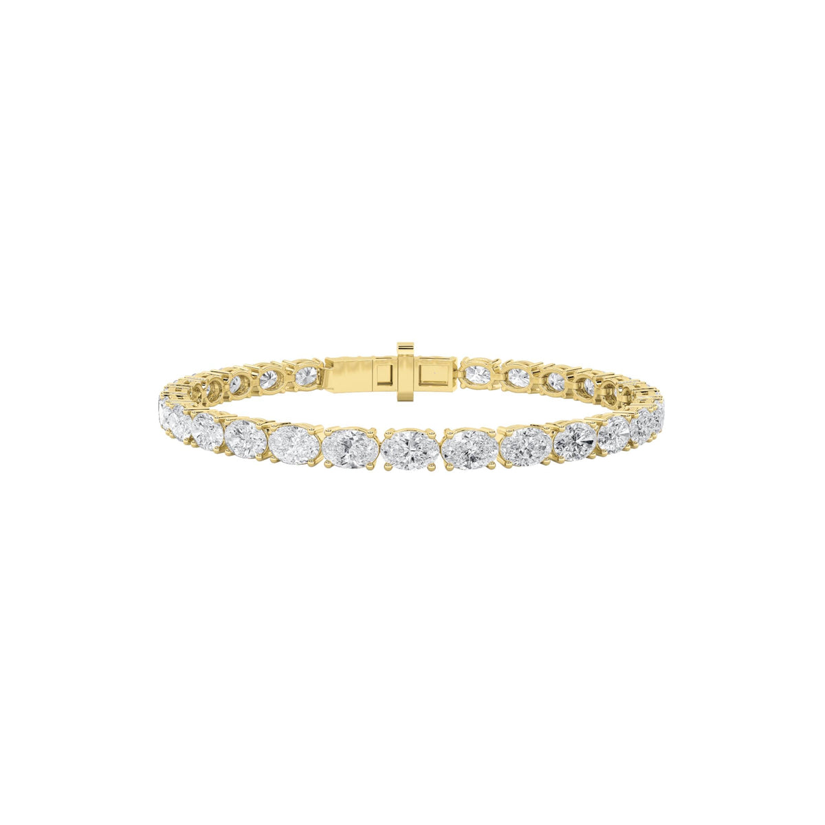 7CTW Oval Lab-Grown Diamond Bracelet