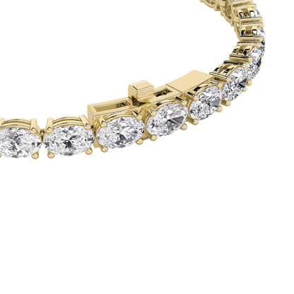 7CTW Oval Lab-Grown Diamond Bracelet