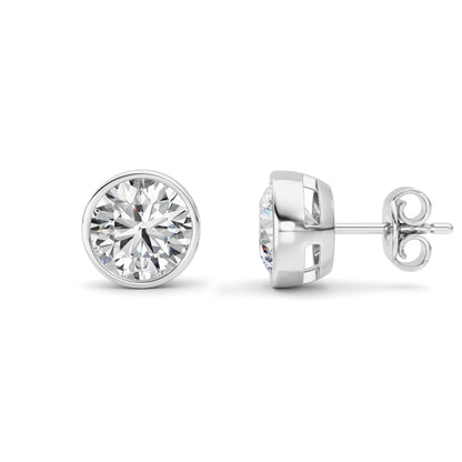 4CTW Round Lab-Grown Diamond Earring