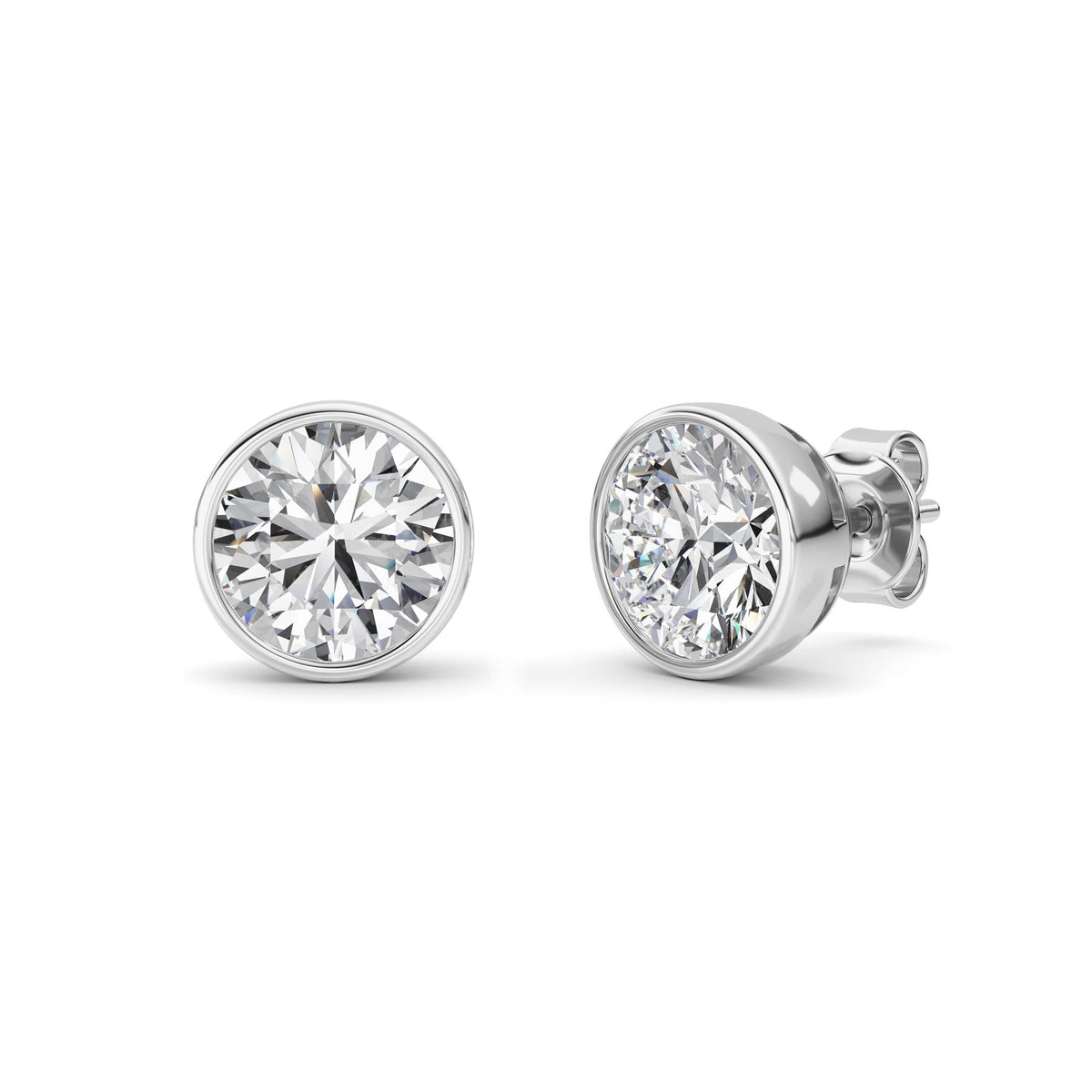 4CTW Round Lab-Grown Diamond Earring