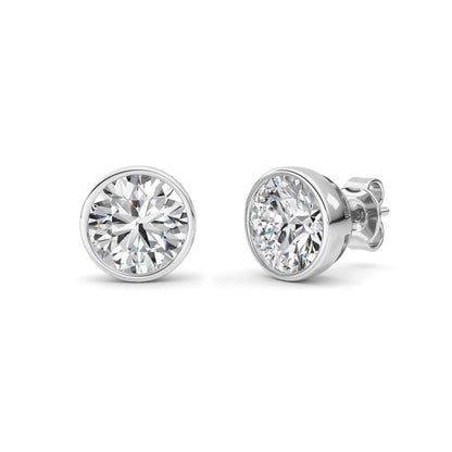 4CTW Round Lab-Grown Diamond Earring