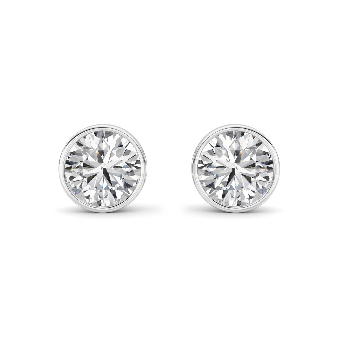 4CTW Round Lab-Grown Diamond Earring