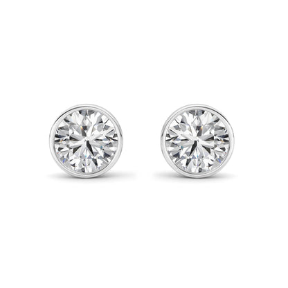 4CTW Round Lab-Grown Diamond Earring