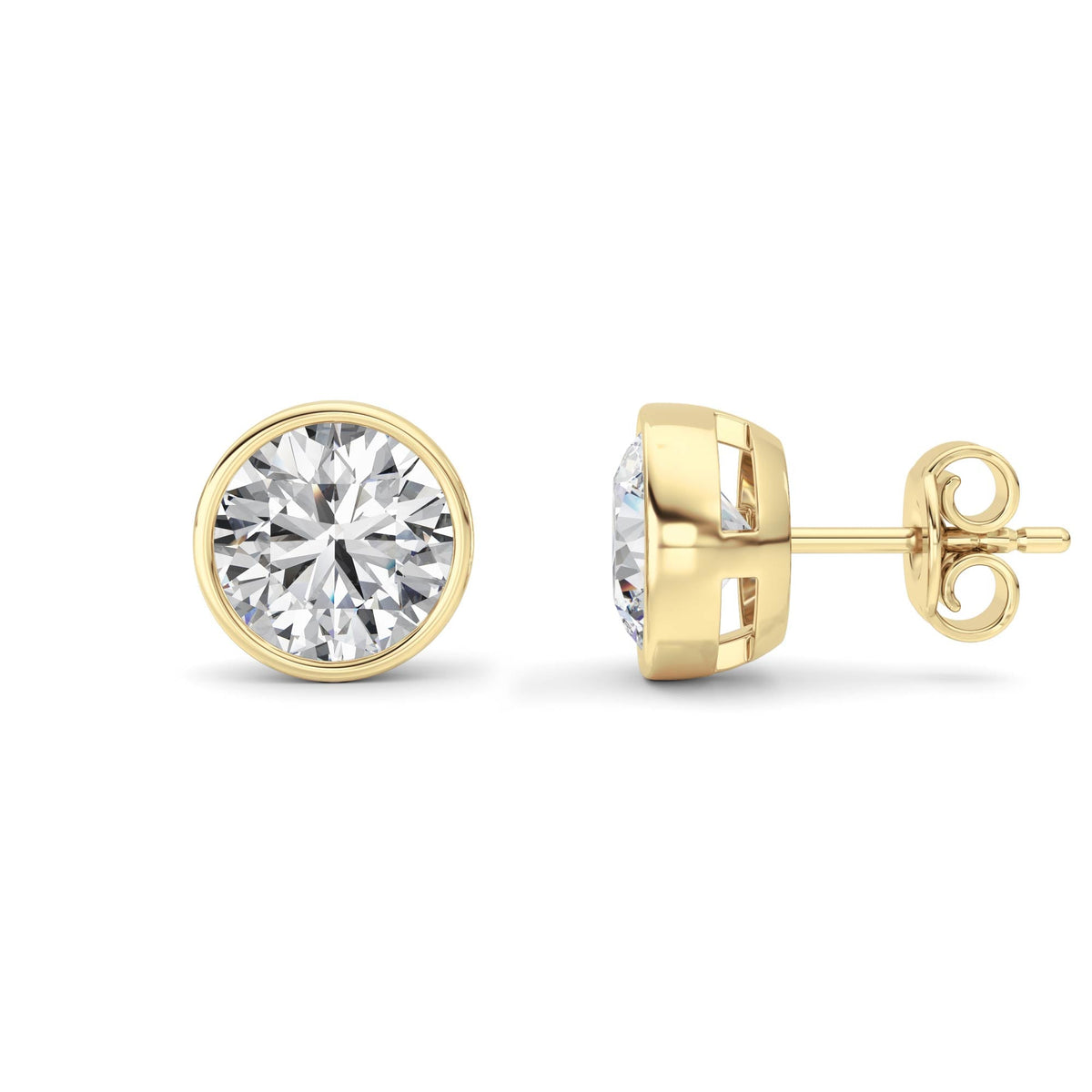 4CTW Round Lab-Grown Diamond Earring