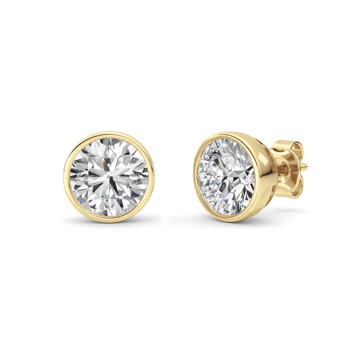 4CTW Round Lab-Grown Diamond Earring