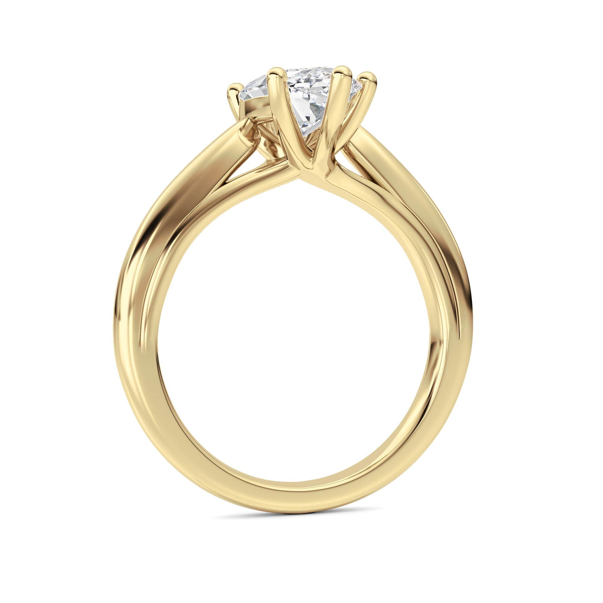 2CTW Marquise Lab-Grown Diamond Prong Cathedral Solitaire Ring 1 Stone