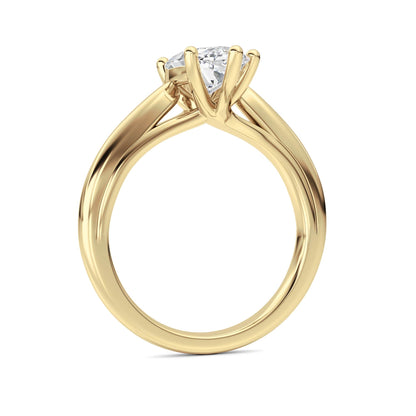 2CTW Marquise Lab-Grown Diamond Prong Cathedral Solitaire Ring 1 Stone