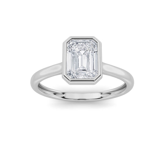 1CTW Emerald Lab-Grown Diamond Ring