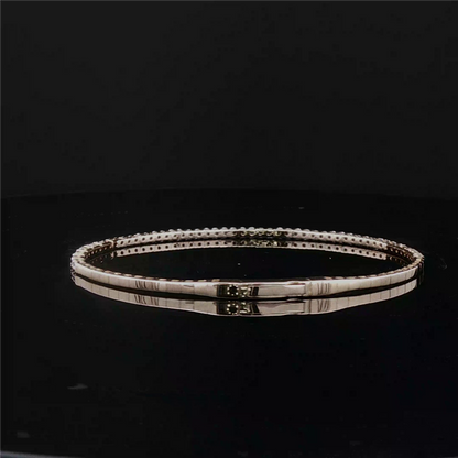 Flexible Diamond Bangle in 18k Yellow Gold