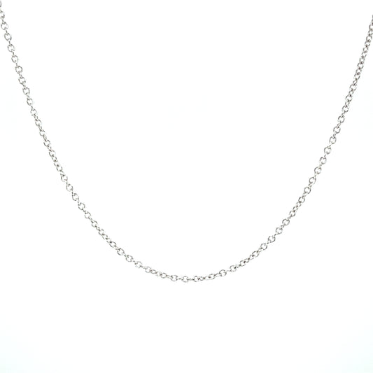 Diamond Cut Cable Chain in 14K White Gold