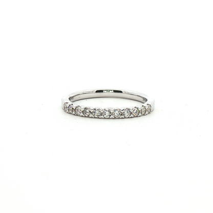 Diamond Wedding Band in 18k White Gold
