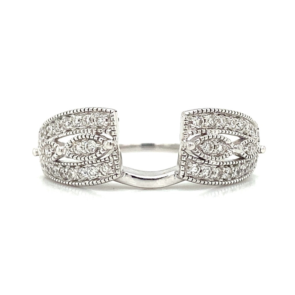 Diamond Jacket in 14K White Gold