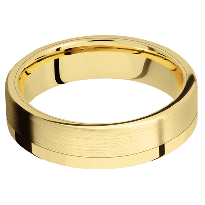 18K Yellow Gold + Polish Finish