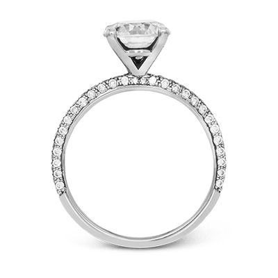 Simon G. Pave Engagement Ring in 18K White Gold