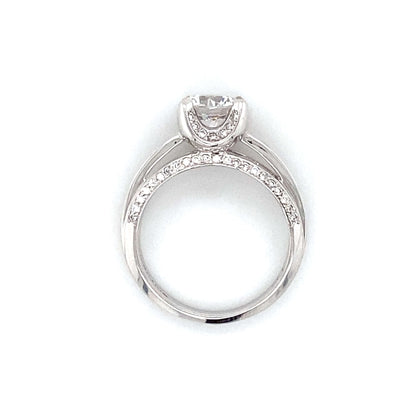Verragio Pave Engagement Ring in 18K White Gold