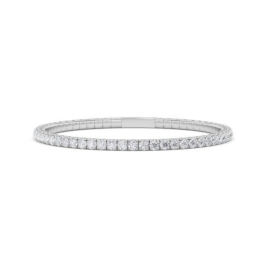 5.5CTW Round Lab-Grown Diamond Prong Bracelet 55 Stones