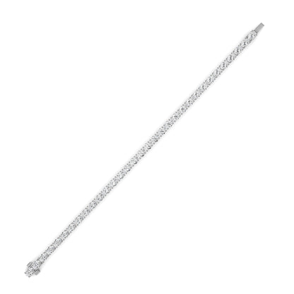 10.5CTW Oval Lab-Grown Diamond Prong Classic Line Bracelet 32 Stones
