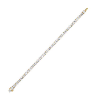 10.5CTW Oval Lab-Grown Diamond Prong Classic Line Bracelet 32 Stones