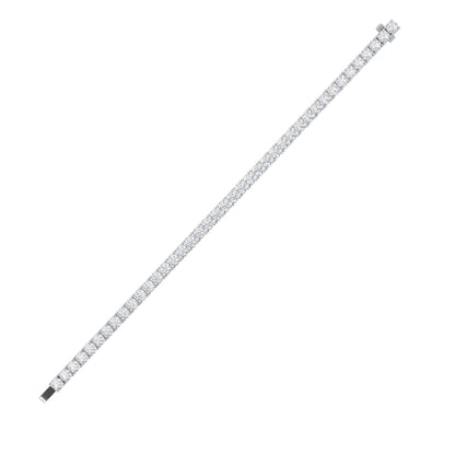 12CTW Round Lab-Grown Diamond Prong Tennis Bracelet 38 Stones