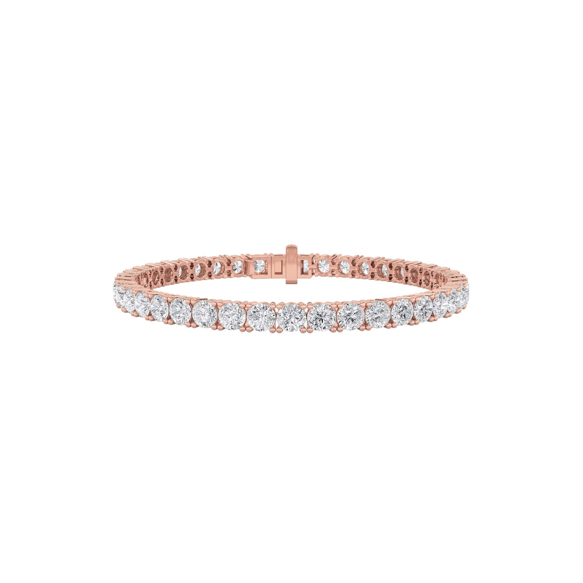 12CTW Round Lab-Grown Diamond Prong Tennis Bracelet 38 Stones