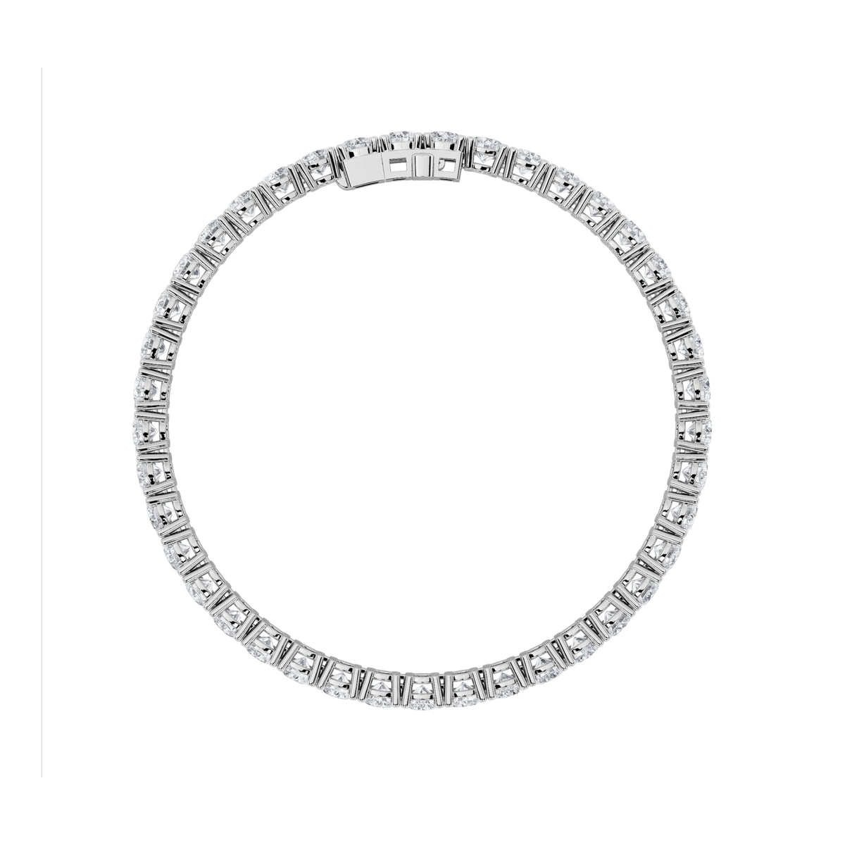 13CTW Round Lab-Grown Diamond Prong Classic Tennis Bracelet 39 Stones