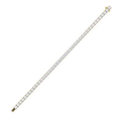 14CTW Round Lab-Grown Diamond Prong Classic Tennis Bracelet 35 Stones