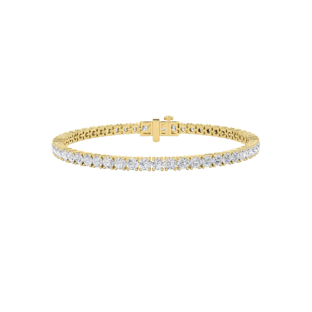 9CTW Round Lab-Grown Diamond Prong Classic Tennis Bracelet 47 Stones