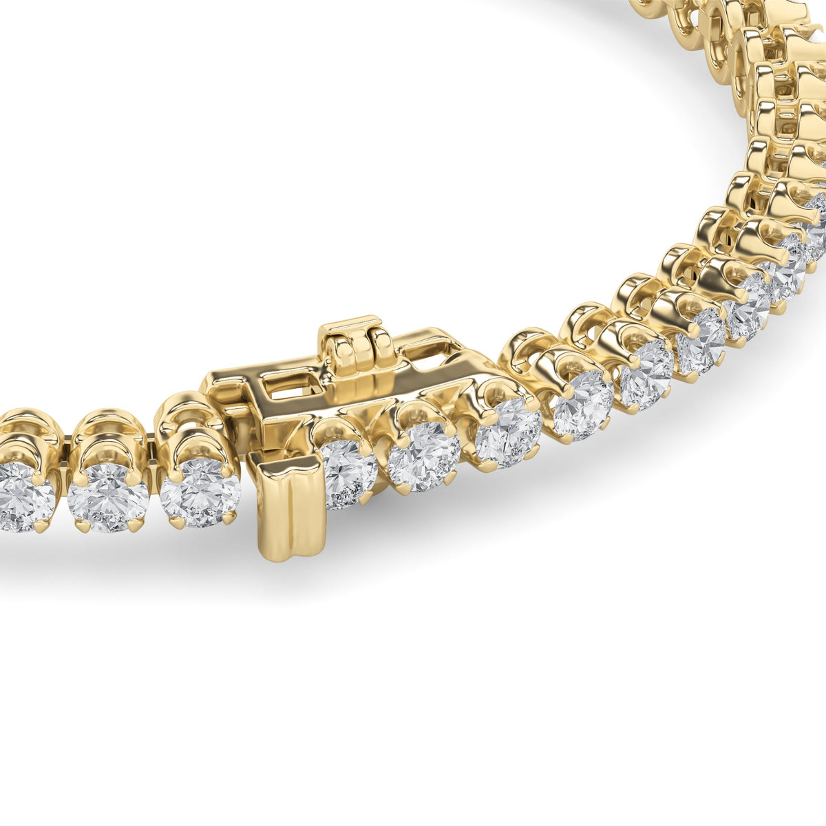 5CTW Round Lab-Grown Diamond Prong Graduating Tennis Bracelet 47 Stones
