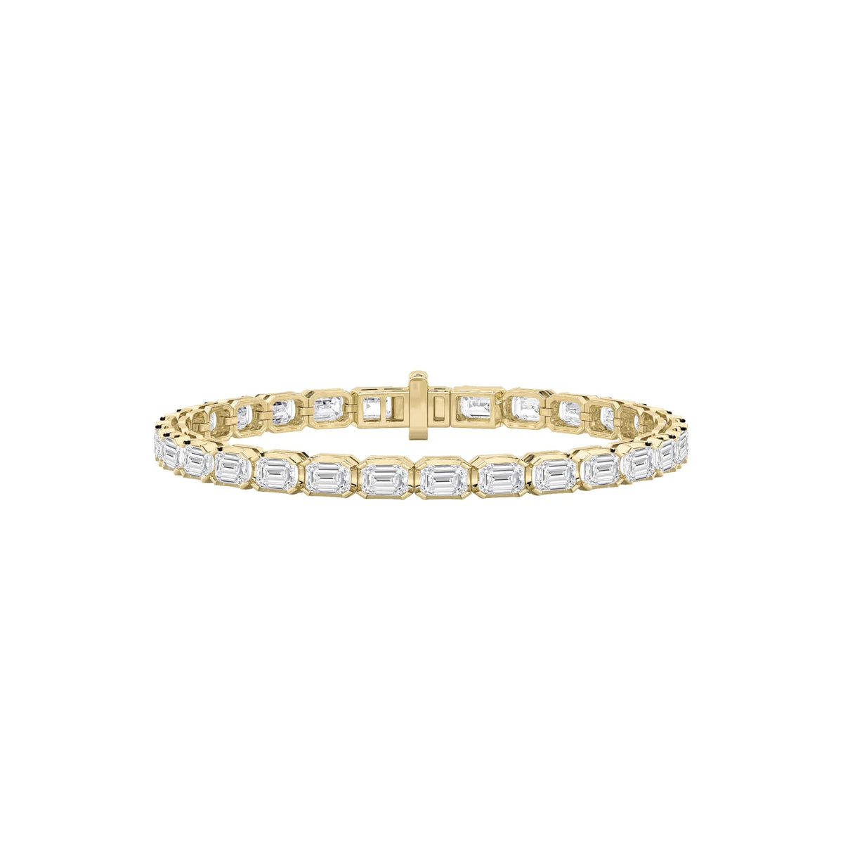 12CTW Emerald Lab-Grown Diamond Prong Tennis Bracelet 29 Stones