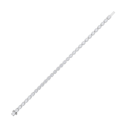 11CTW Oval Lab-Grown Diamond Prong Bracelet 27 Stones